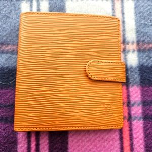 Authentic Louis Vuitton Epi Orange Wallet